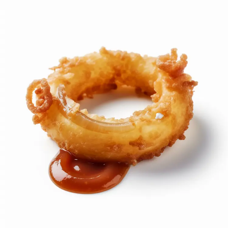 Crispy Onion Ring with Sauce