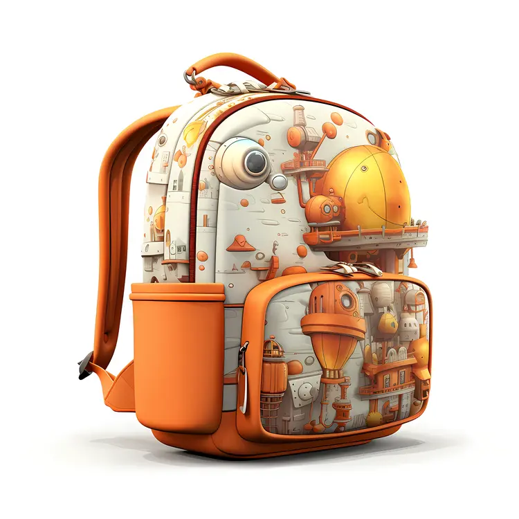 Cute Orange Backpack