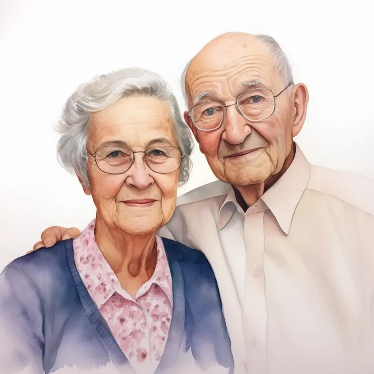 Elderly Couple Portrait