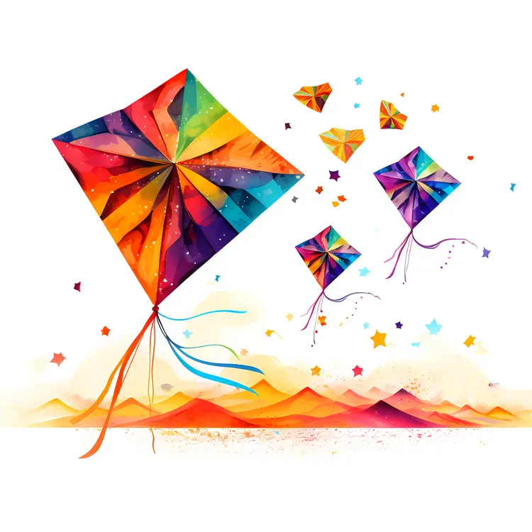 Colorful Kites in the Sky