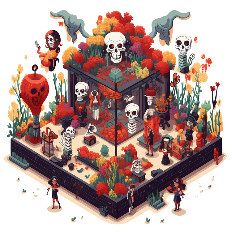 Day of the Dead Festival Scene