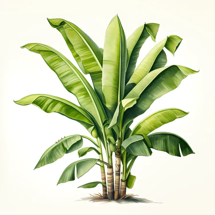 Green Banana Plant