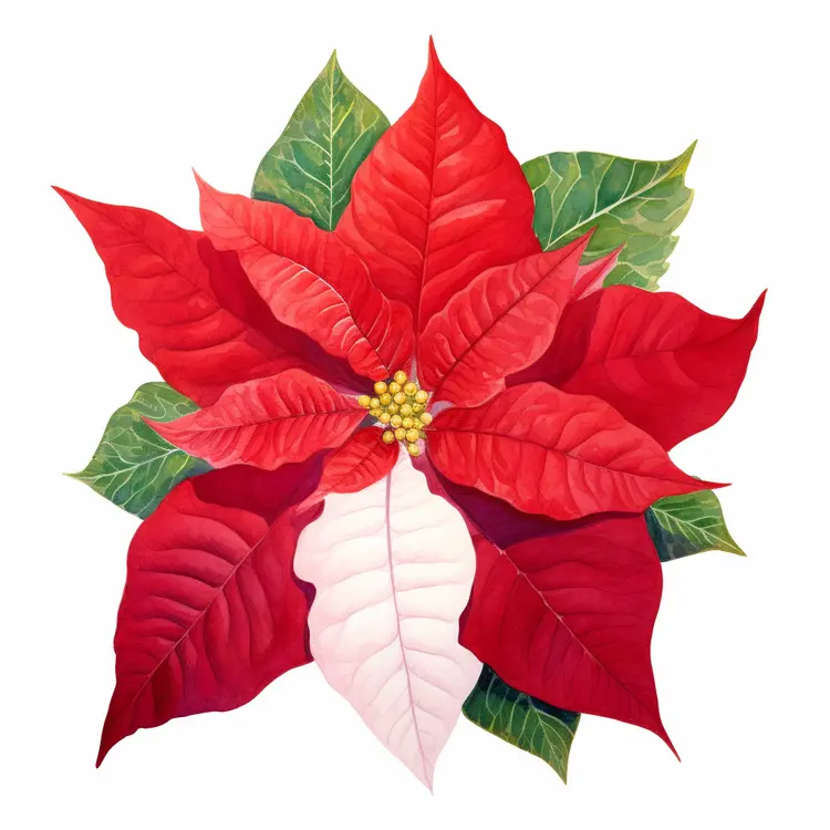 Beautiful Poinsettia Flower for Christmas Decor