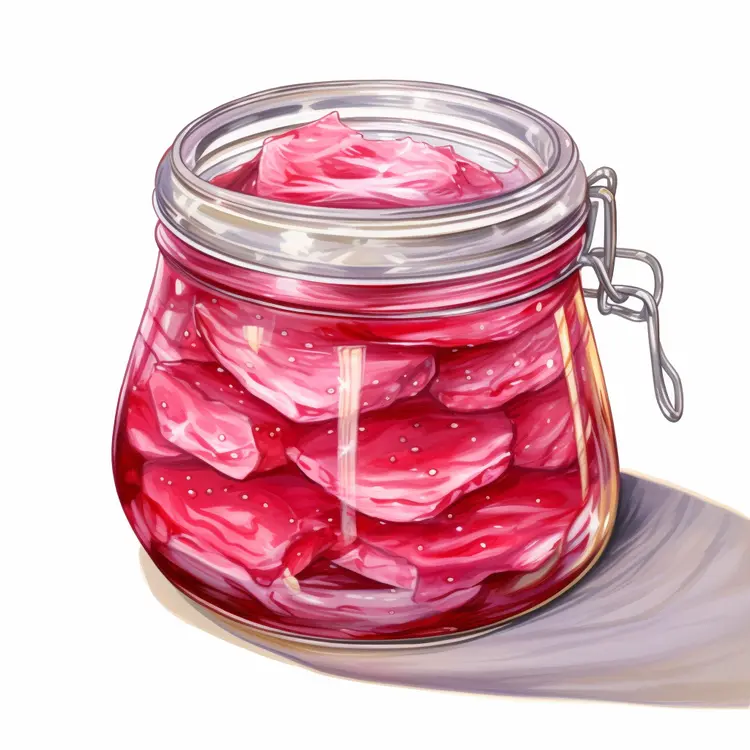 Beautiful Glass Jar of Rose Petals