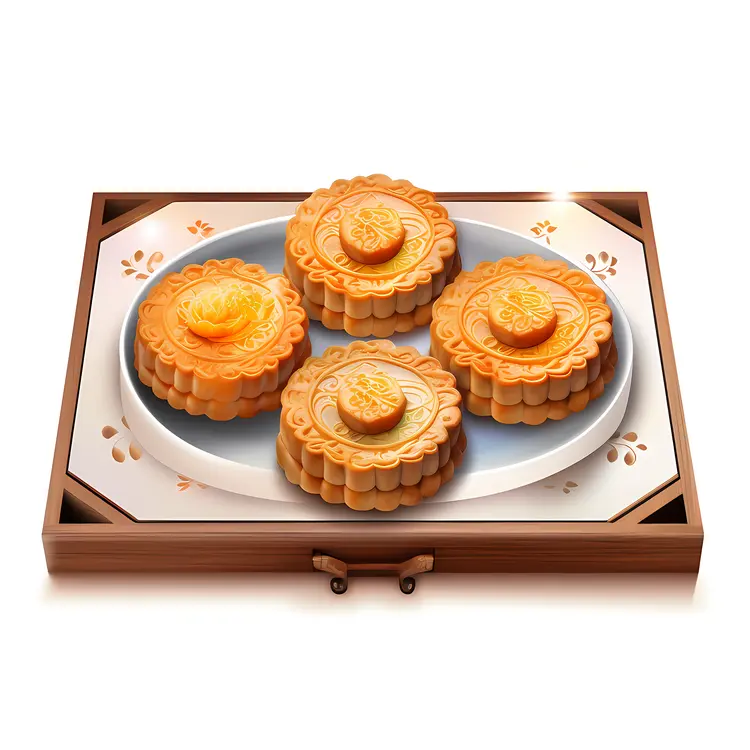 Traditional Mooncakes for Mid-Autumn Festival
