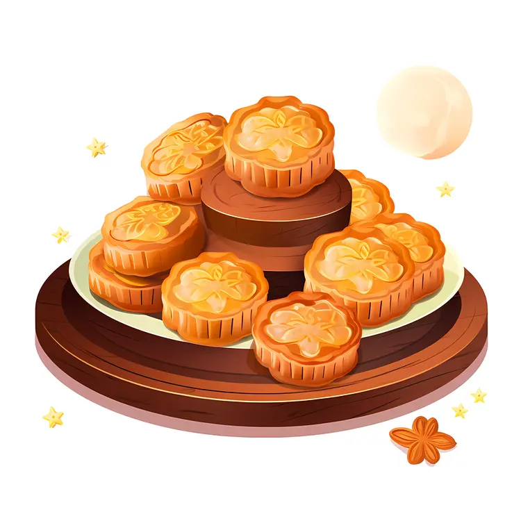 Delicious Mooncakes for Mid-Autumn Festival Celebration