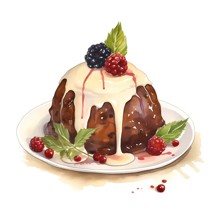 Chocolate Cake with Berries