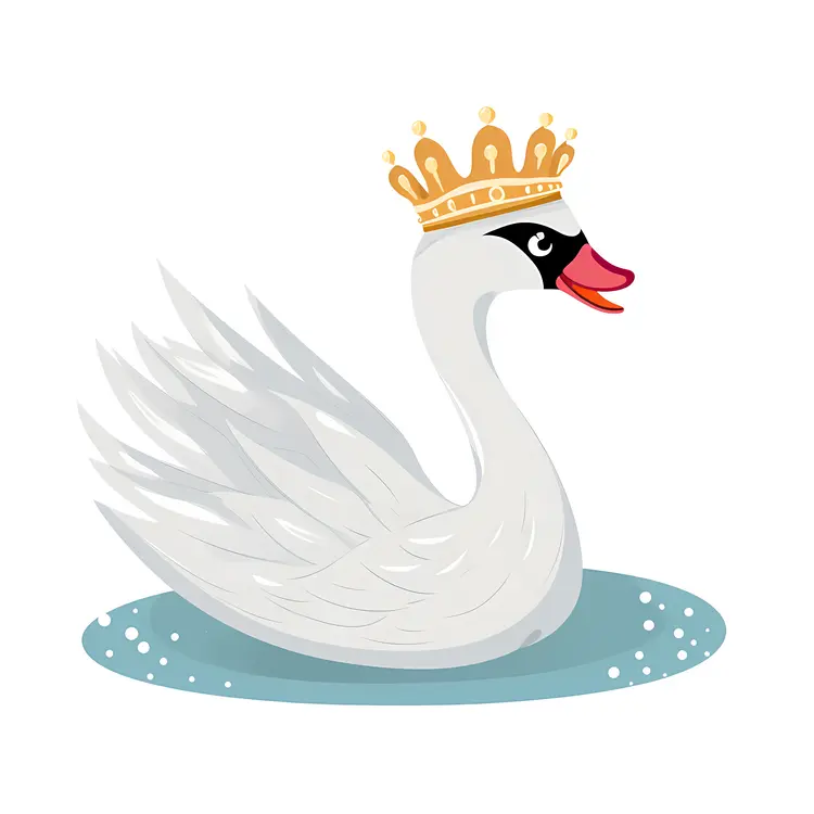 Royal Swan with Crown