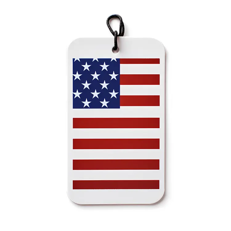Simple American Flag Tag