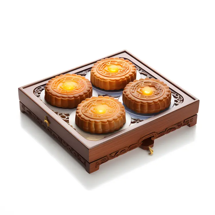 Traditional Chinese Mooncakes for Mid-Autumn Festival