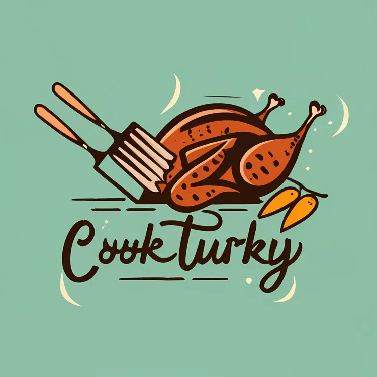 Cook Turkey with Utensils
