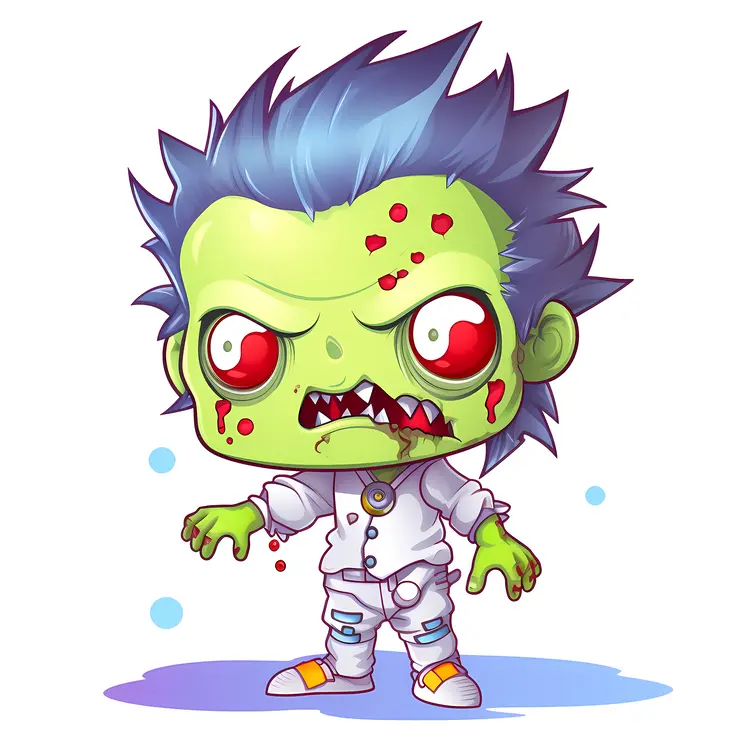 Cute Cartoon Zombie for Halloween