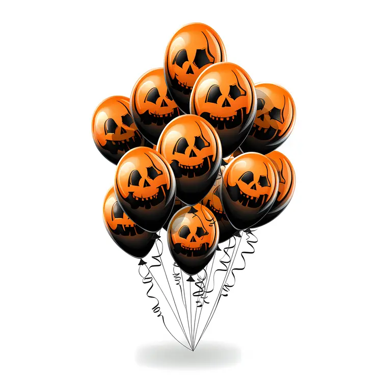 Jack-o'-Lantern Balloons for Halloween