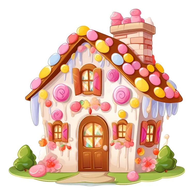 Whimsical Candy House for Christmas