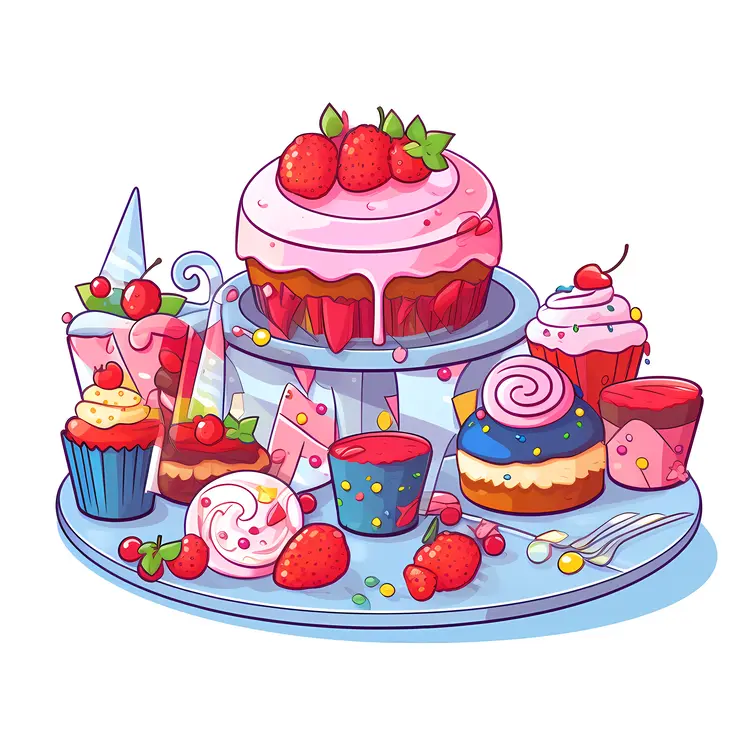 Delicious Cake and Desserts for Celebrations