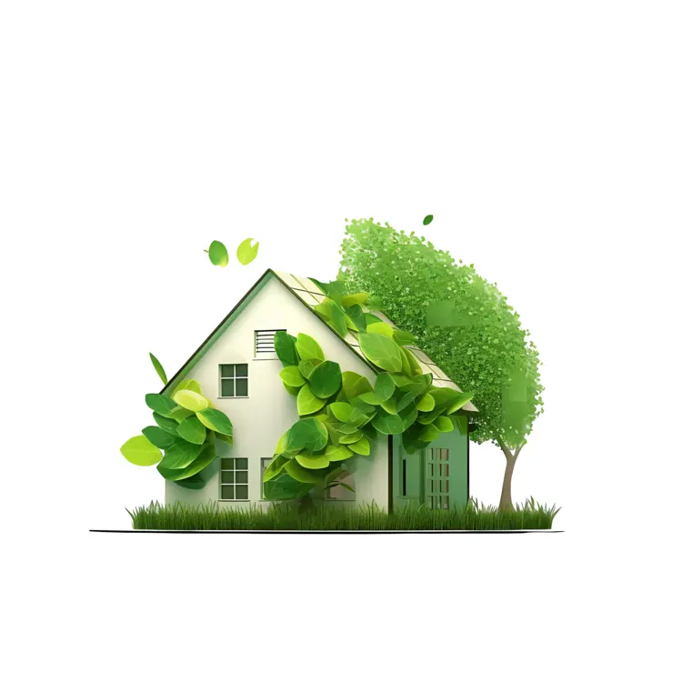 Eco-friendly House with Greenery