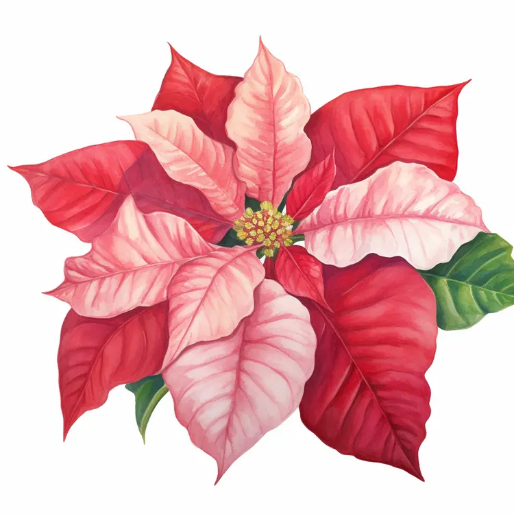 Beautiful Red Poinsettia for Christmas Decor