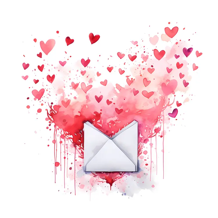 Hearts and Envelope