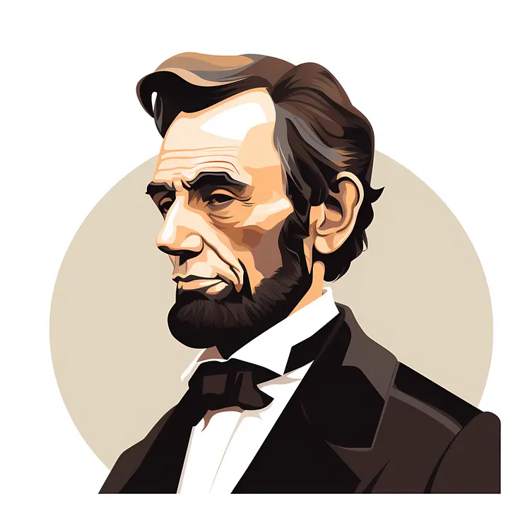 Stylized Portrait of a Man in a Suit