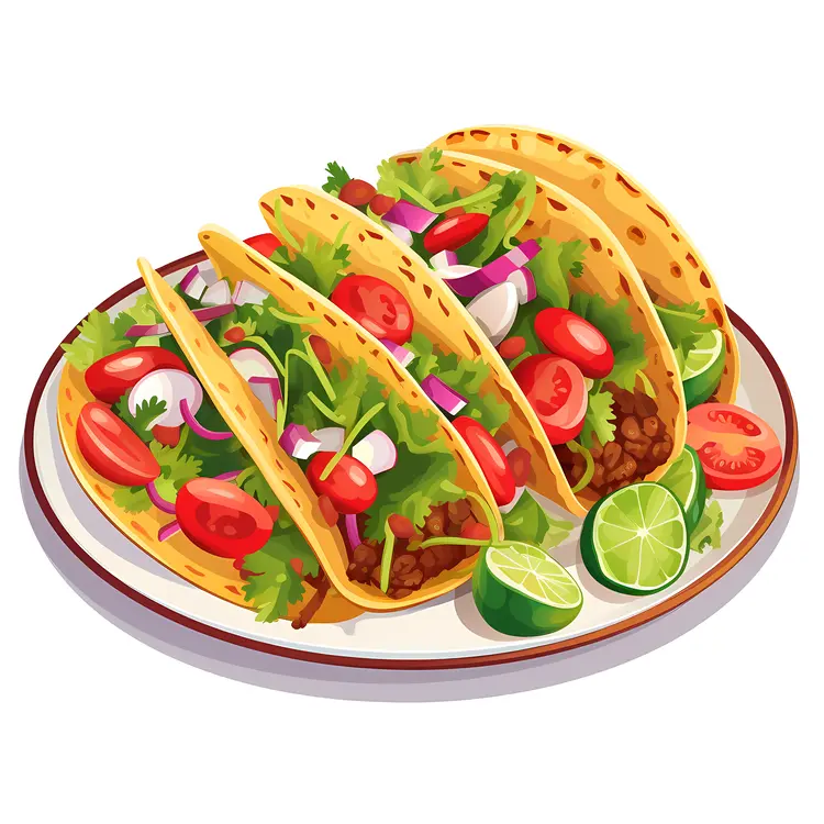 Delicious Tacos with Fresh Vegetables