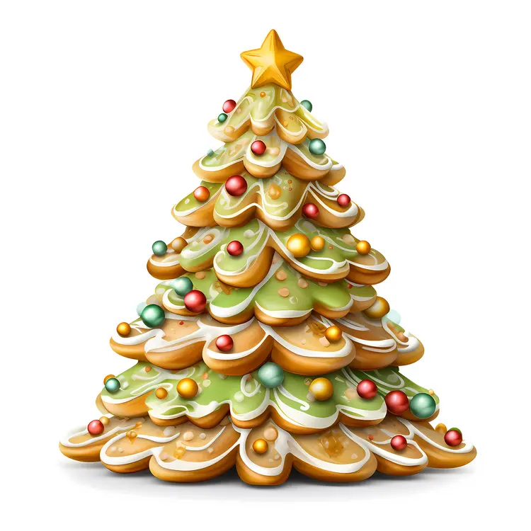 Layered Christmas Tree Cookie