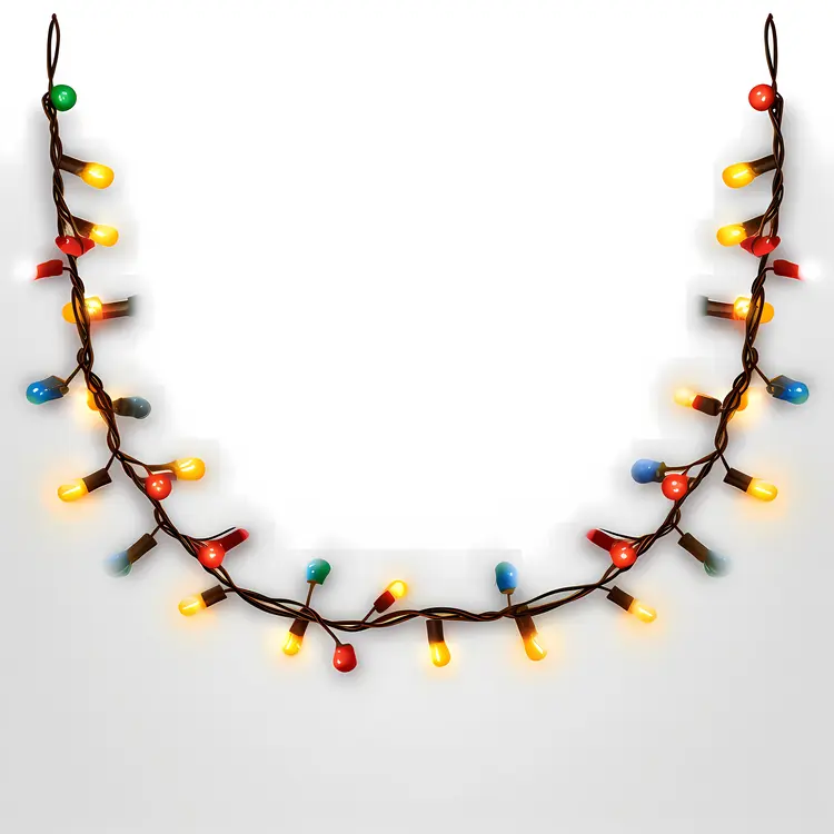 String of Colorful Round Lights