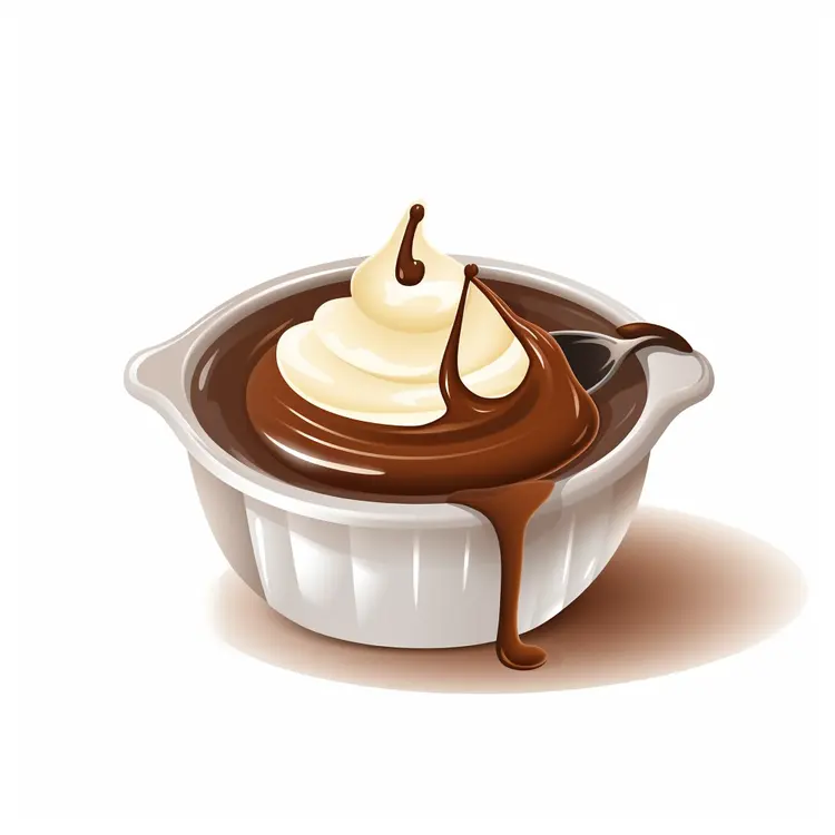 Delicious Chocolate Pudding with Cream