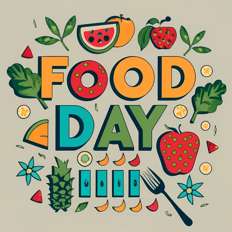 Illustrated Food Day Celebration