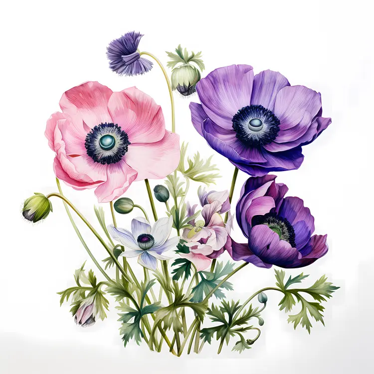 Lovely Pink and Purple Flowers Bouquet