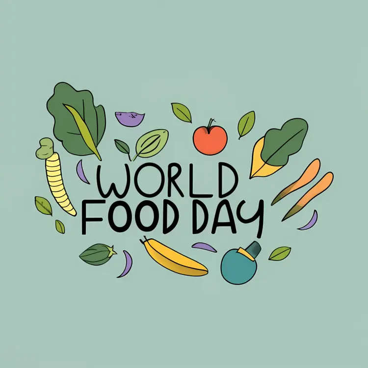 World Food Day with Vegetables and Fruits