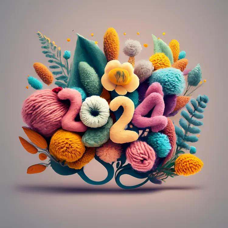 Floral 2024 New Year Design
