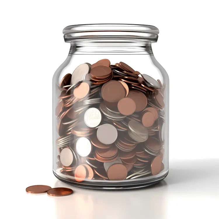 Jar of Mixed Coins