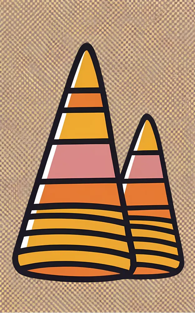 Striped Candy Corn for Halloween