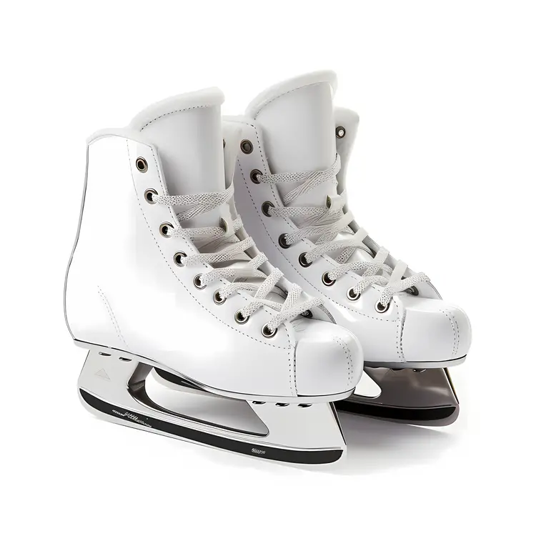 White Ice Skates for Winter Sports