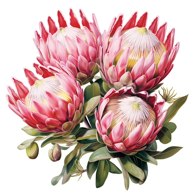 Cluster of Protea Flowers