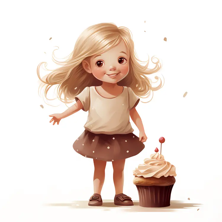 Girl with Cupcake