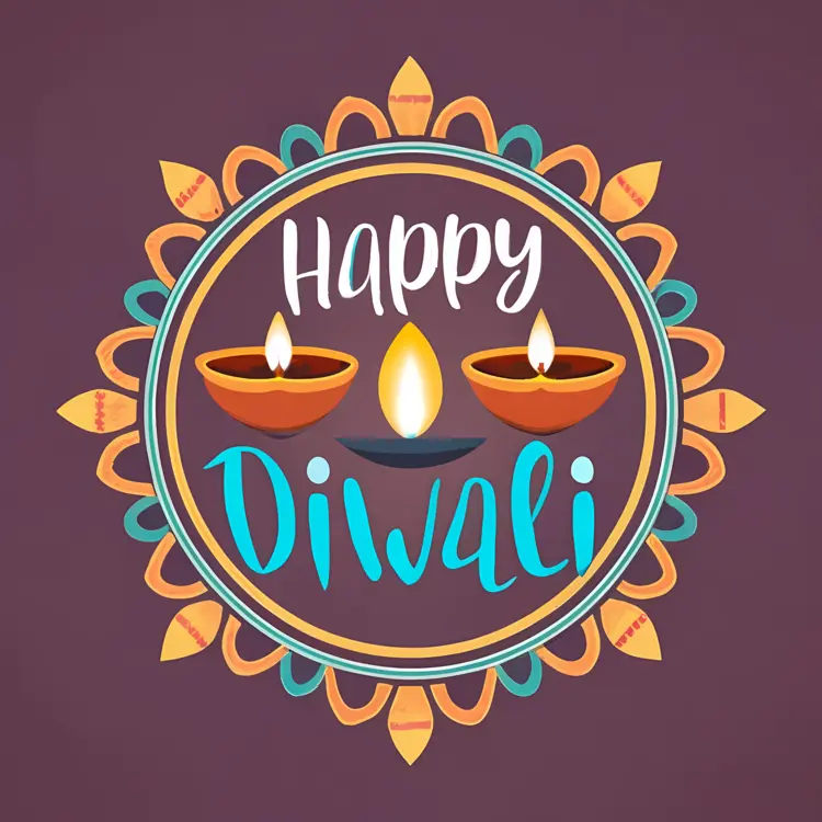 Happy Diwali with Traditional Diya