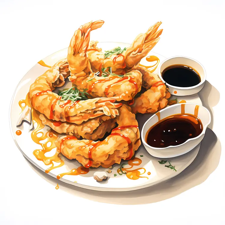 Shrimp Tempura with Dipping Sauces