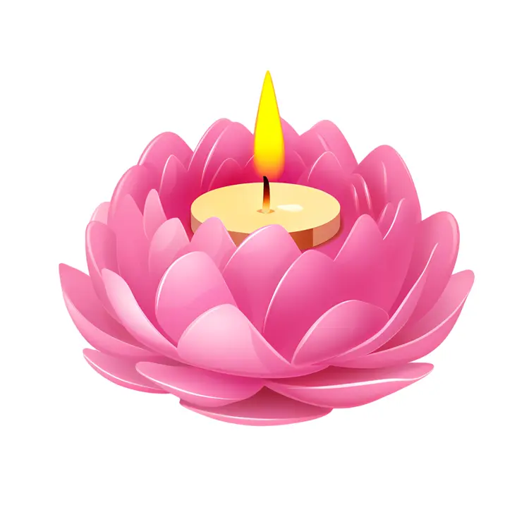 Pink Lotus Candle
