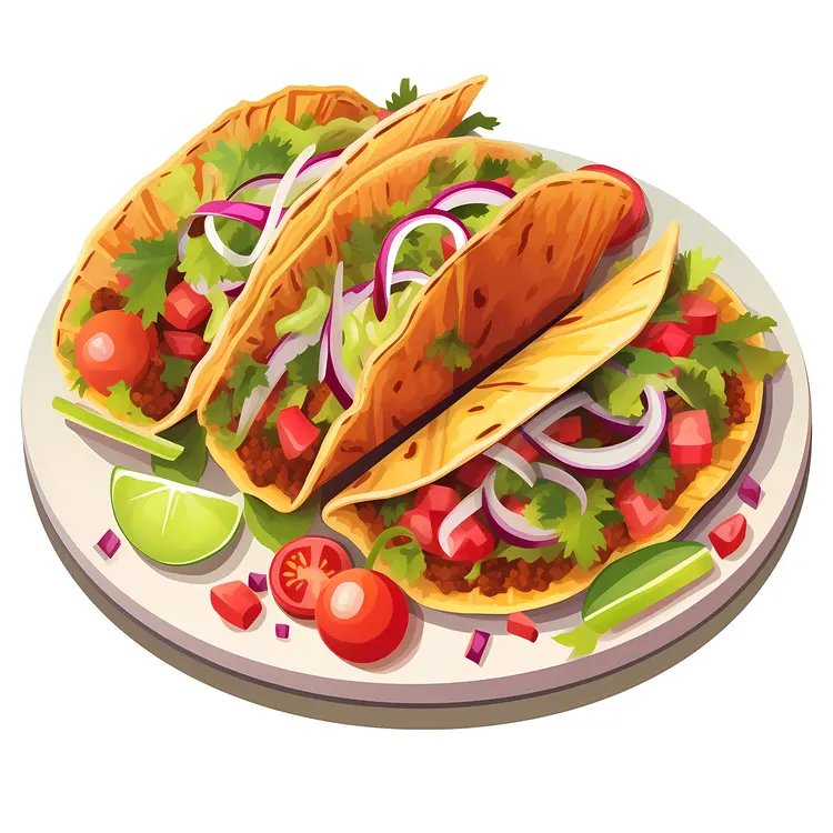 Delicious Tacos with Fresh Vegetables