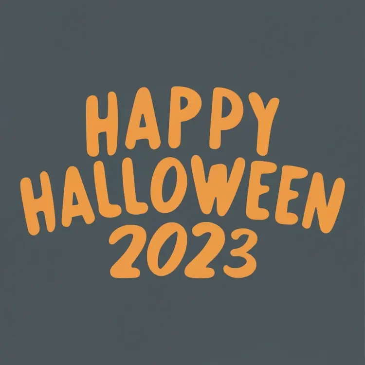 Happy Halloween 2023 Simple Design
