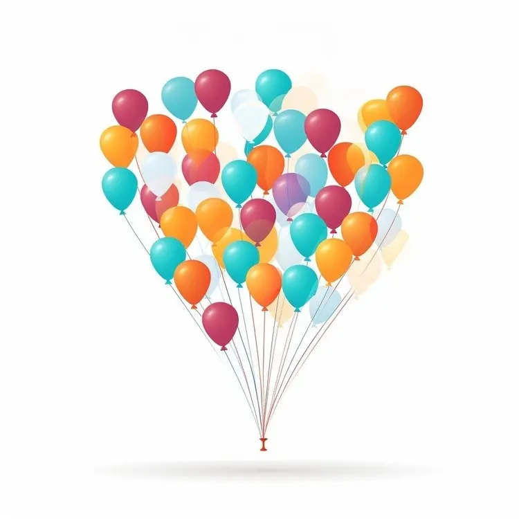 Heart Made of Balloons