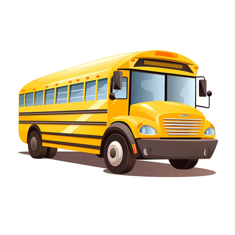 Yellow School Bus Illustration for Education Concept