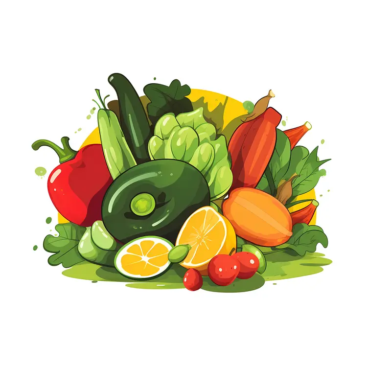 Colorful Vegetables Collection