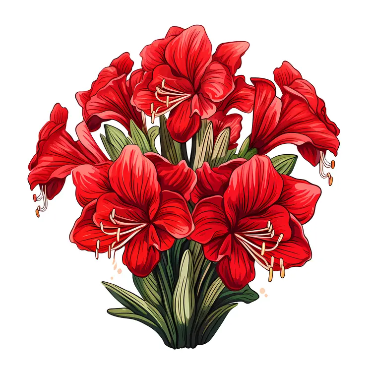 Red Flower Bouquet