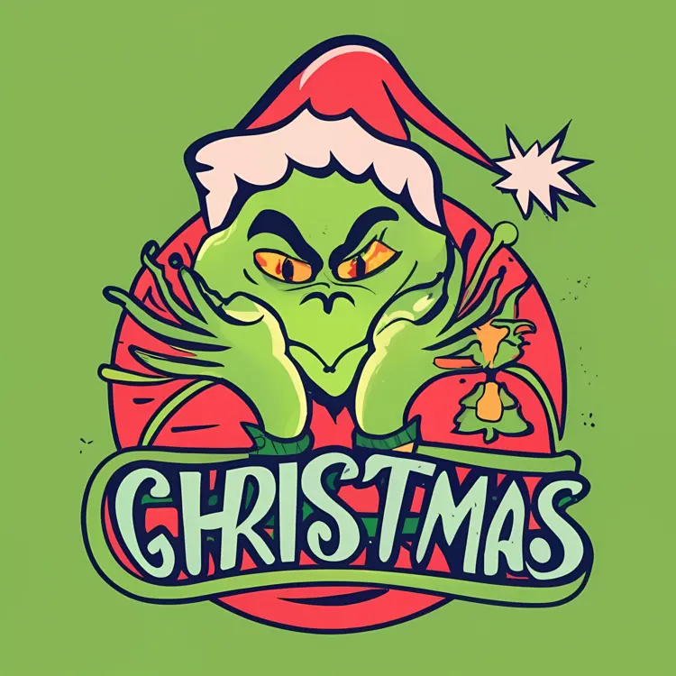 Festive Grinch Christmas Character