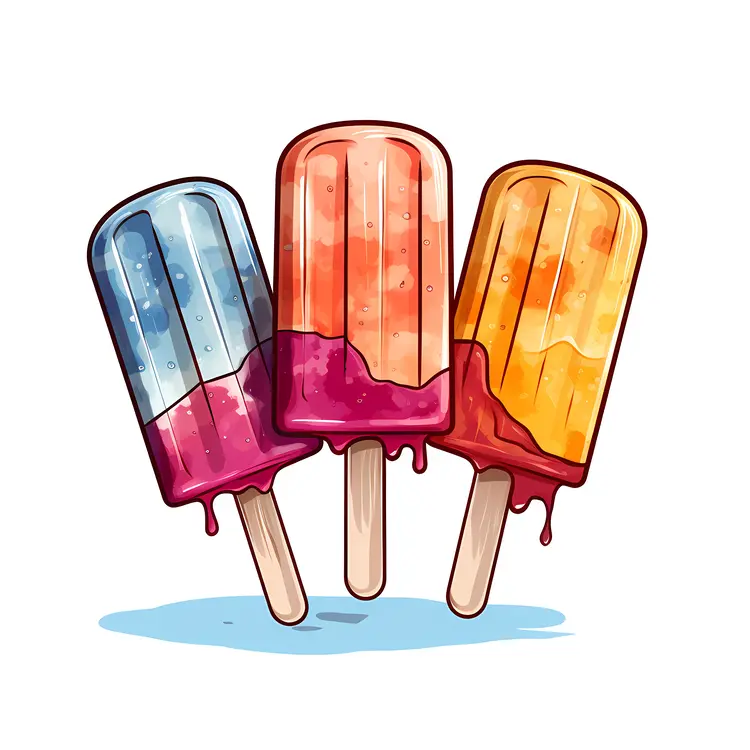 Melting Popsicles Trio