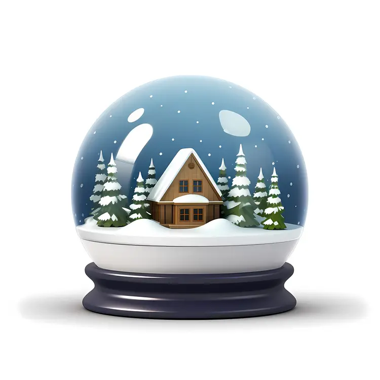 Snow Globe with Cabin