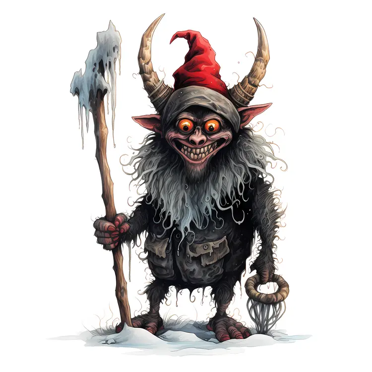 Horned Goblin with Staff