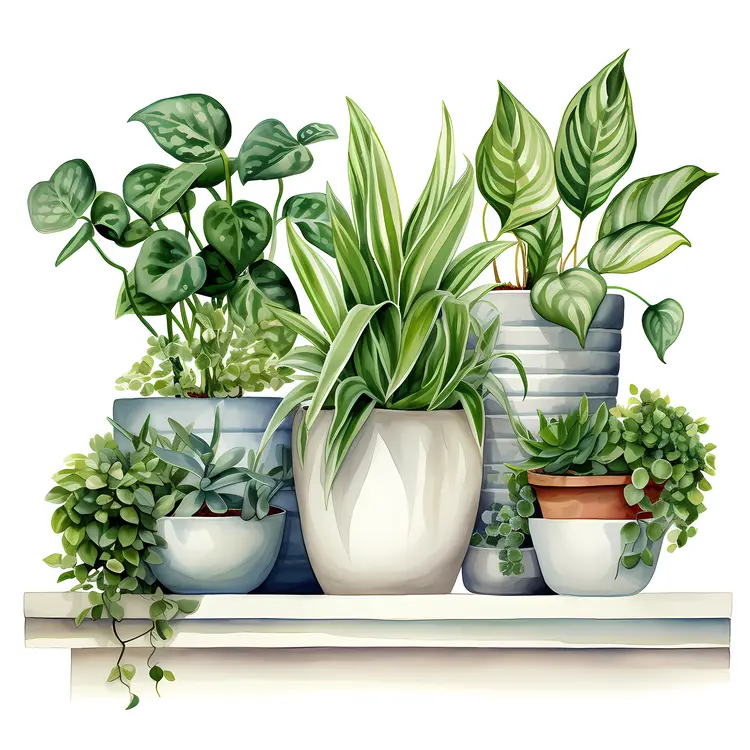 Collection of Potted Plants
